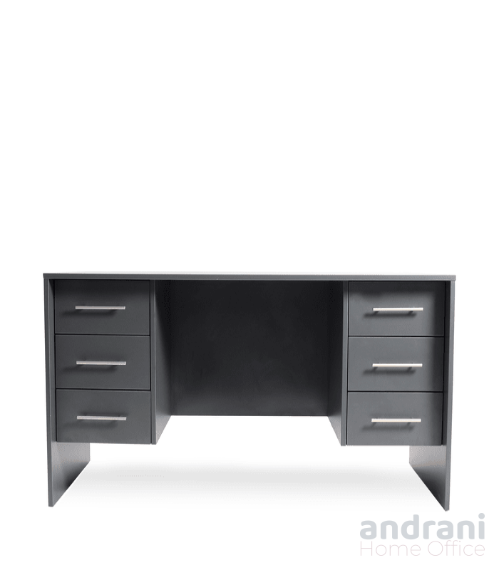 Masa de birou cu 6 sertare laterale gri antracit