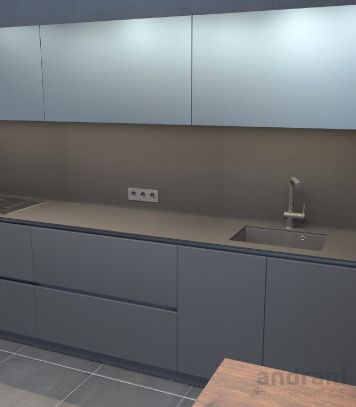 BUCĂTĂRIE DE SERIE — METALIC GRAY HOME