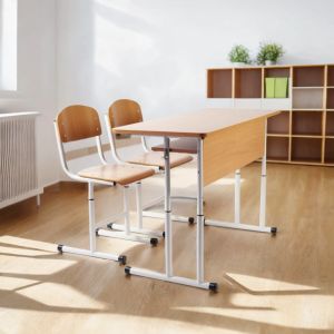 Set mobilier scolar dublu