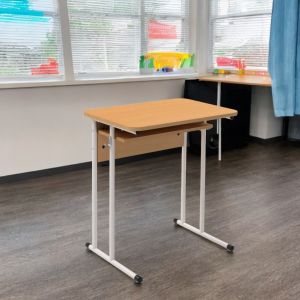 Banca școlară individuală cu profil rotund, reglabilă