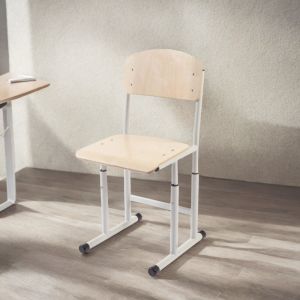 Scaun școlar cu carcasă rotundă, reglabil pe înălțime