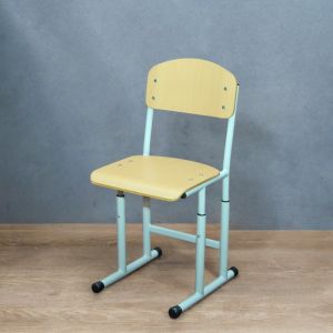 Scaun scolar pe carcasa rotunda, reglabil pe inaltime